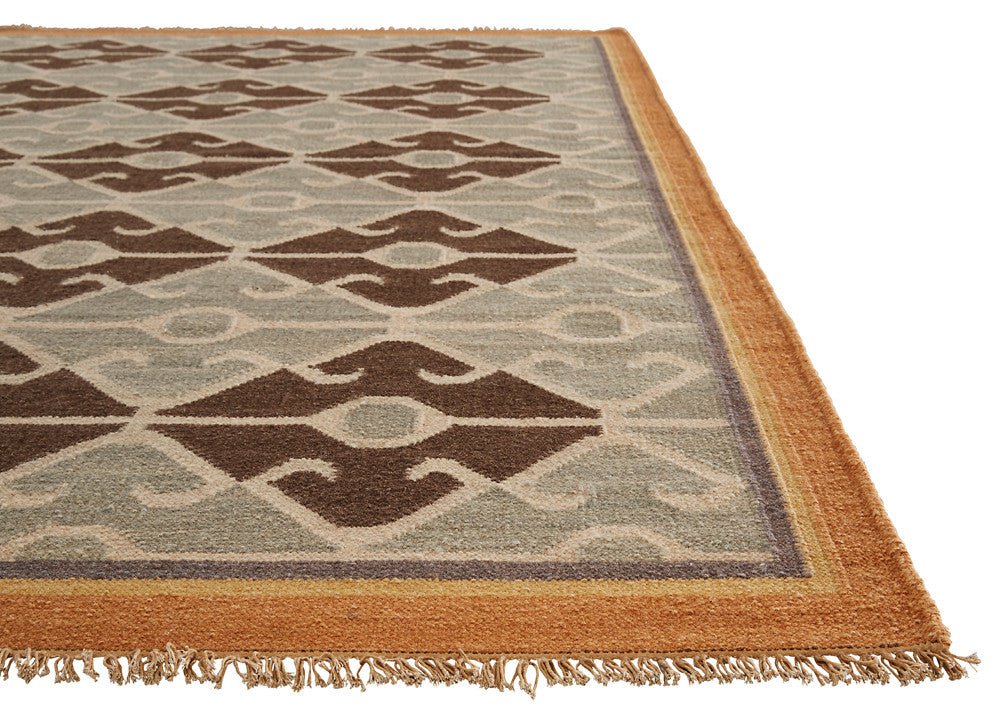 Anatolia Sultan White/Blue Area Rug