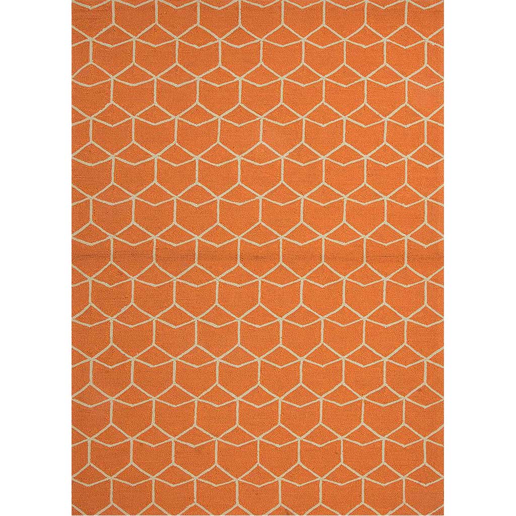 Barcelona Estrellas Red Orange Area Rug