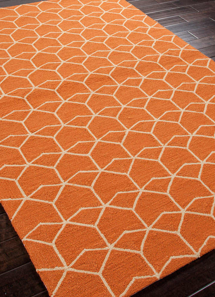 Barcelona Estrellas Red Orange Area Rug