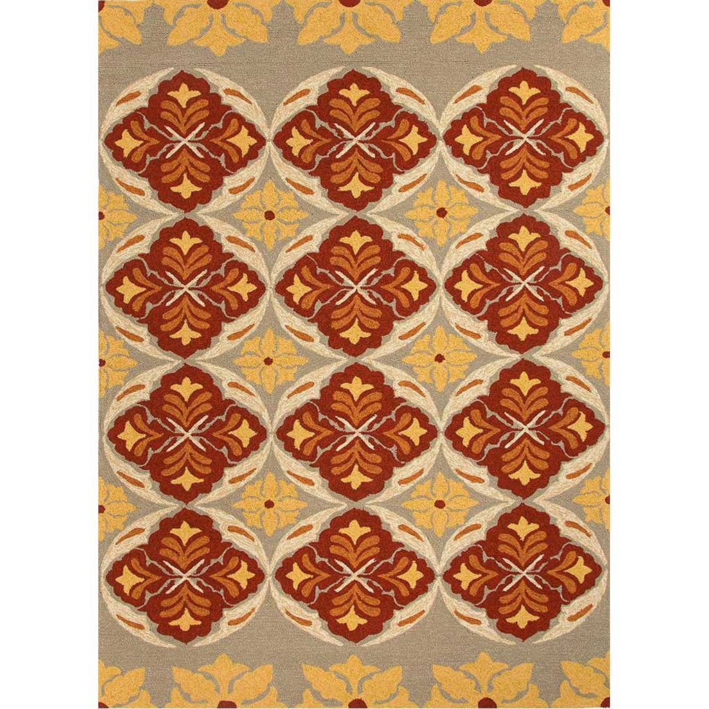 Barcelona Malta Beige/Orange Area Rug