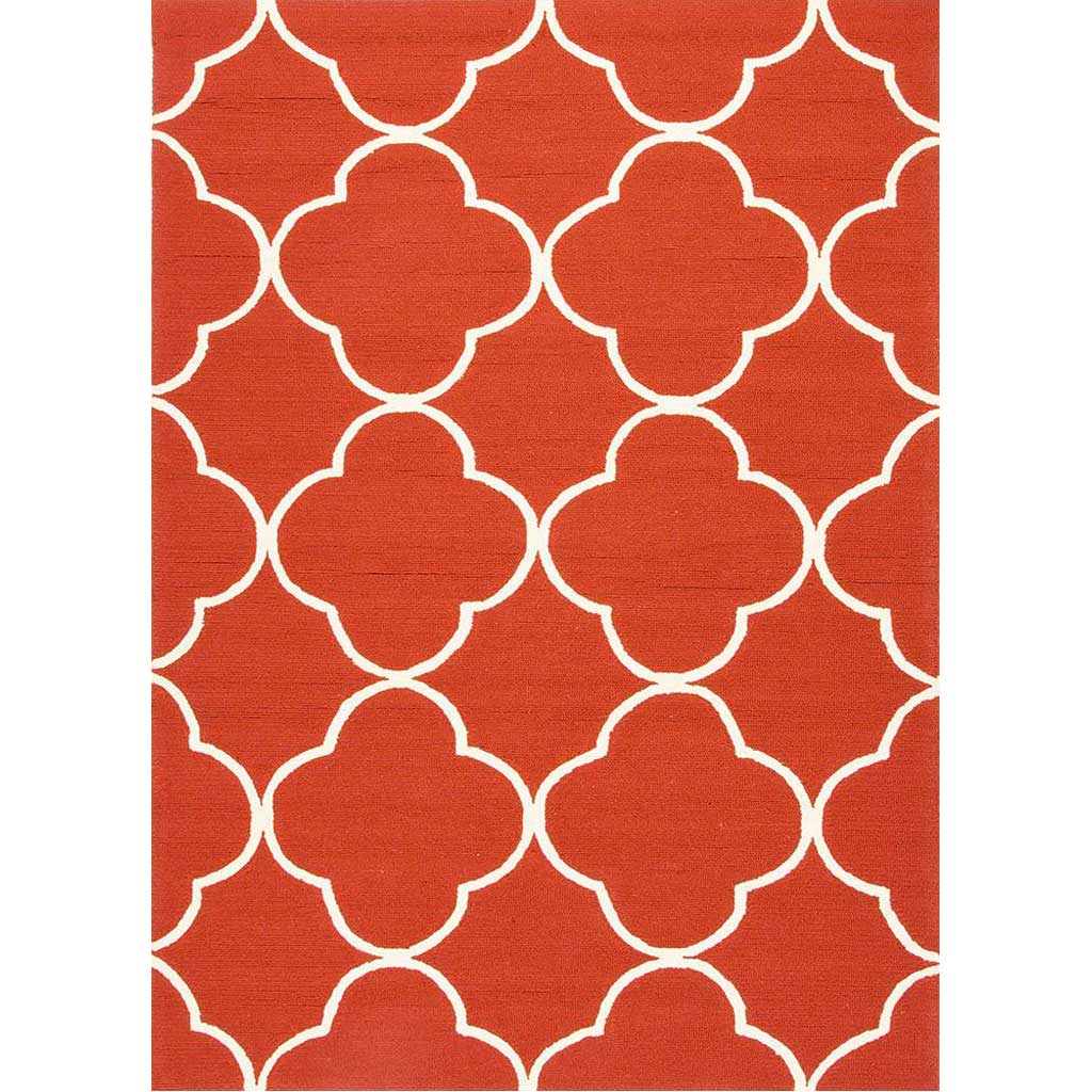 Barcelona Sparten Red/White Area Rug
