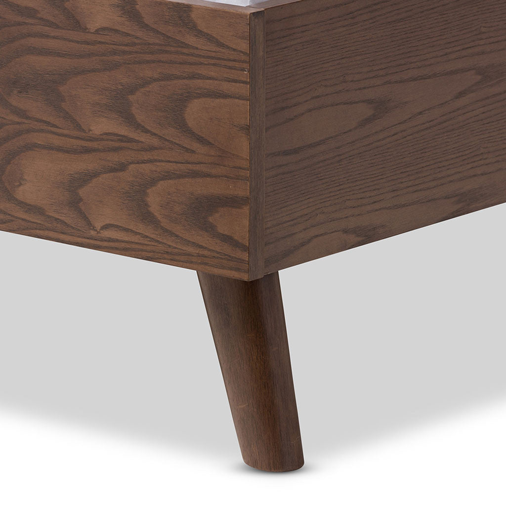 Alan Platform Bed Gray