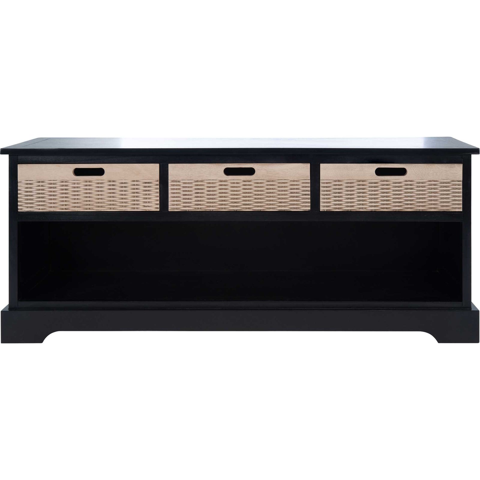 Lali 3 Drawer Storage Bench Black