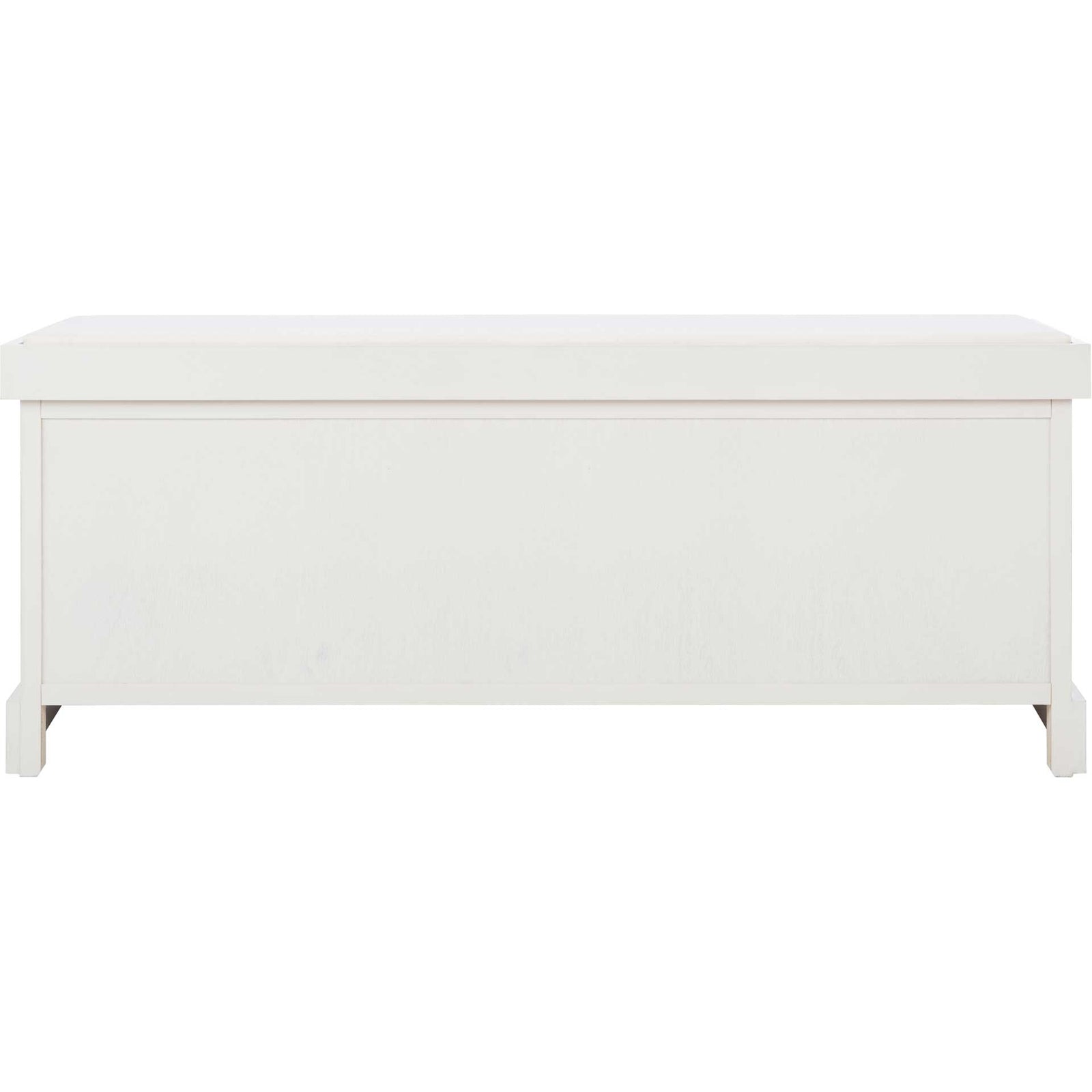 Lali 3 Drawer/Cushion Storage Bench Distressed White