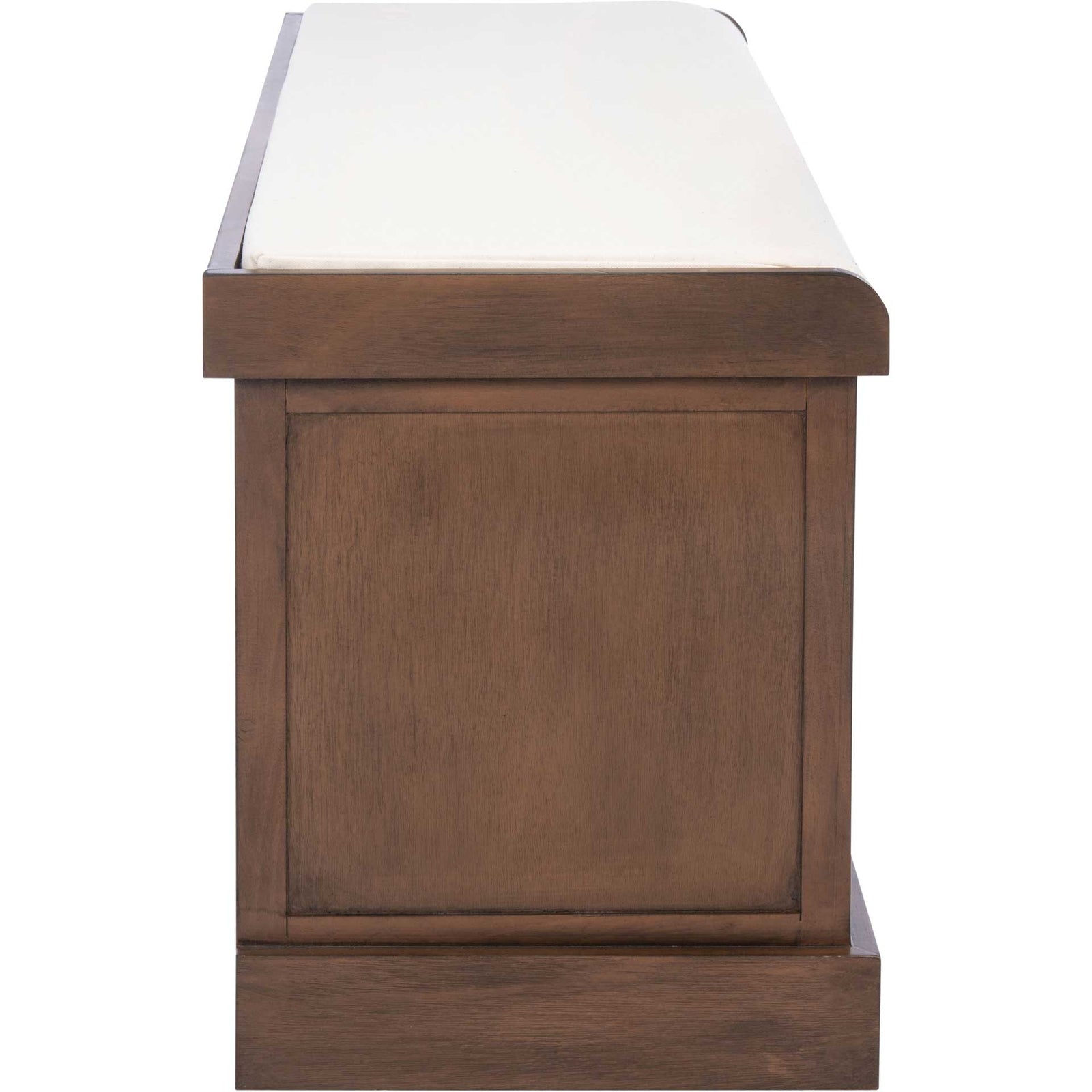 Lali 3 Drawer/Cushion Storage Bench Brown