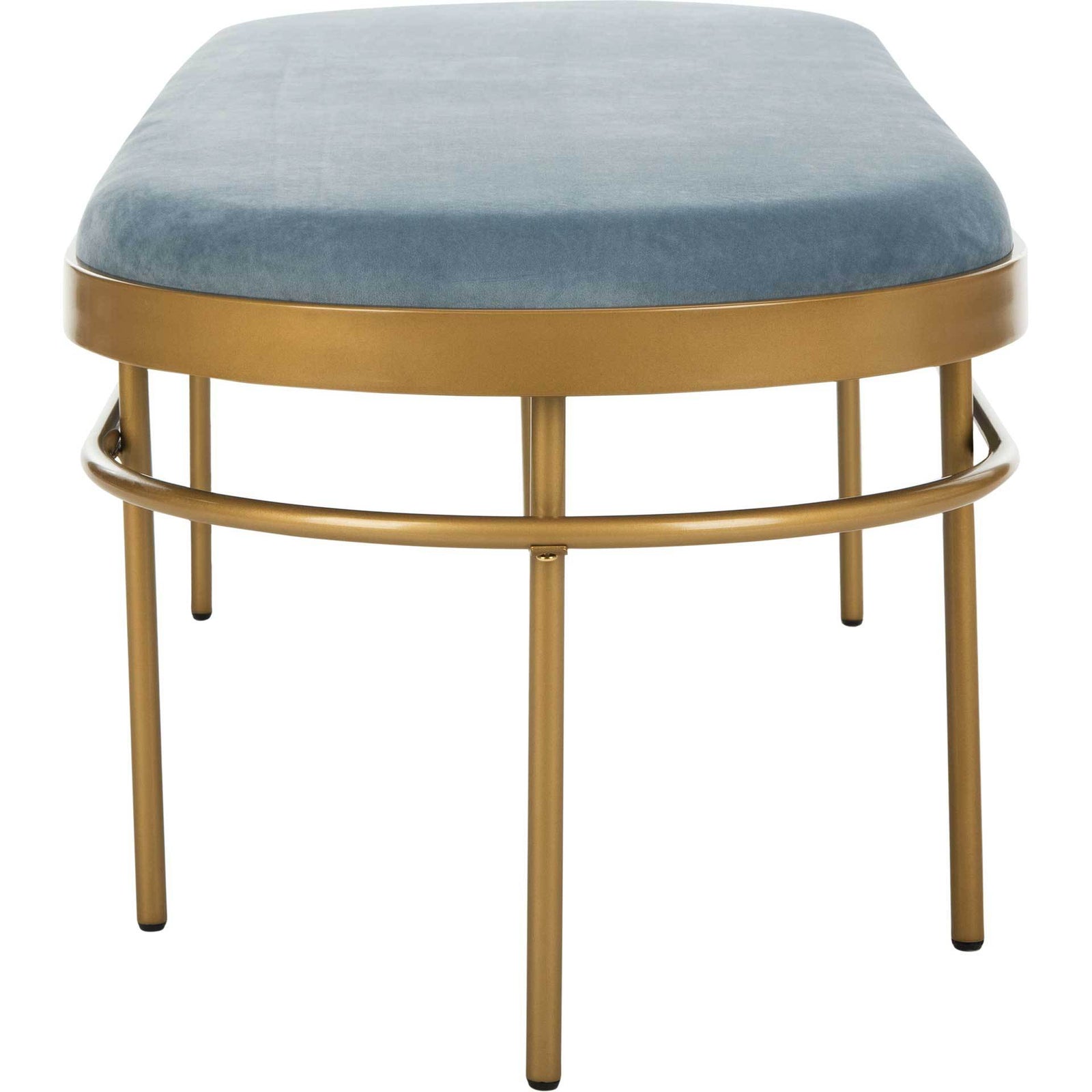 Sylas Oval Bench Slate Blue/Gold