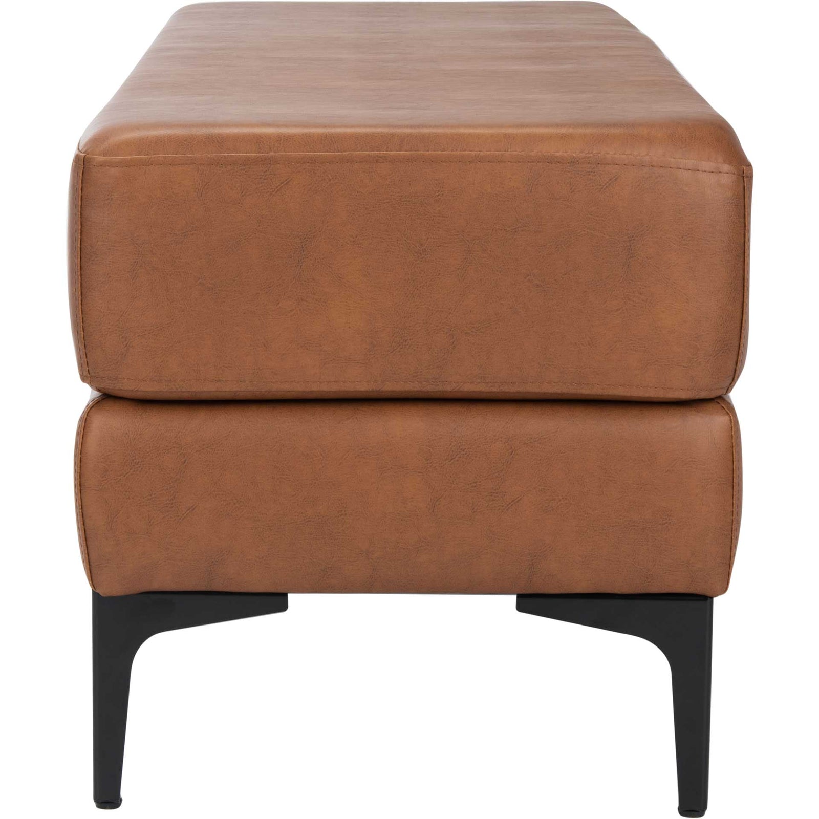 Elaine Rectangular Bench Brown/Black