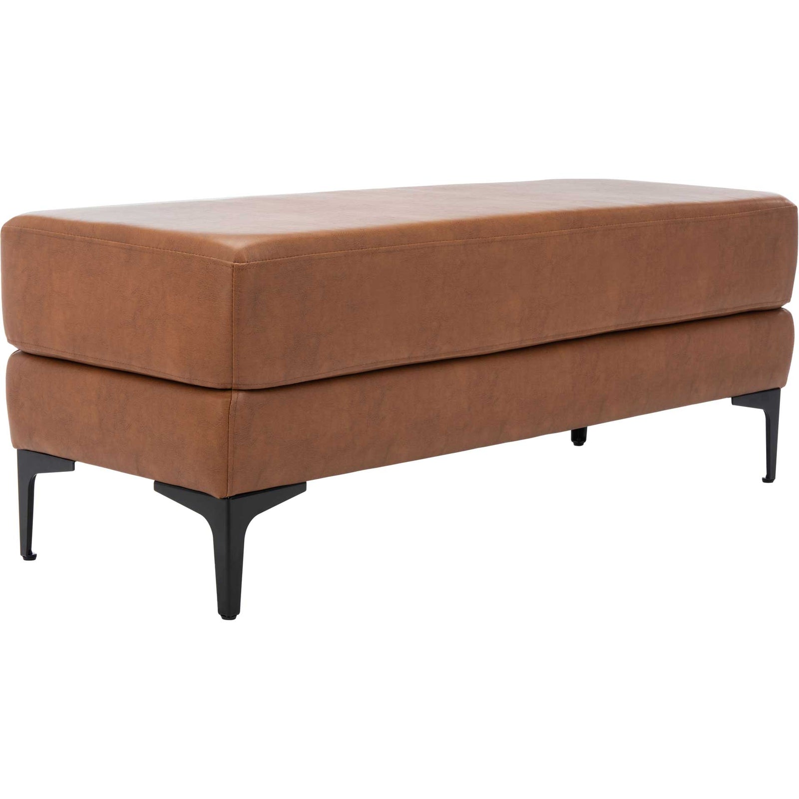 Elaine Rectangular Bench Brown/Black