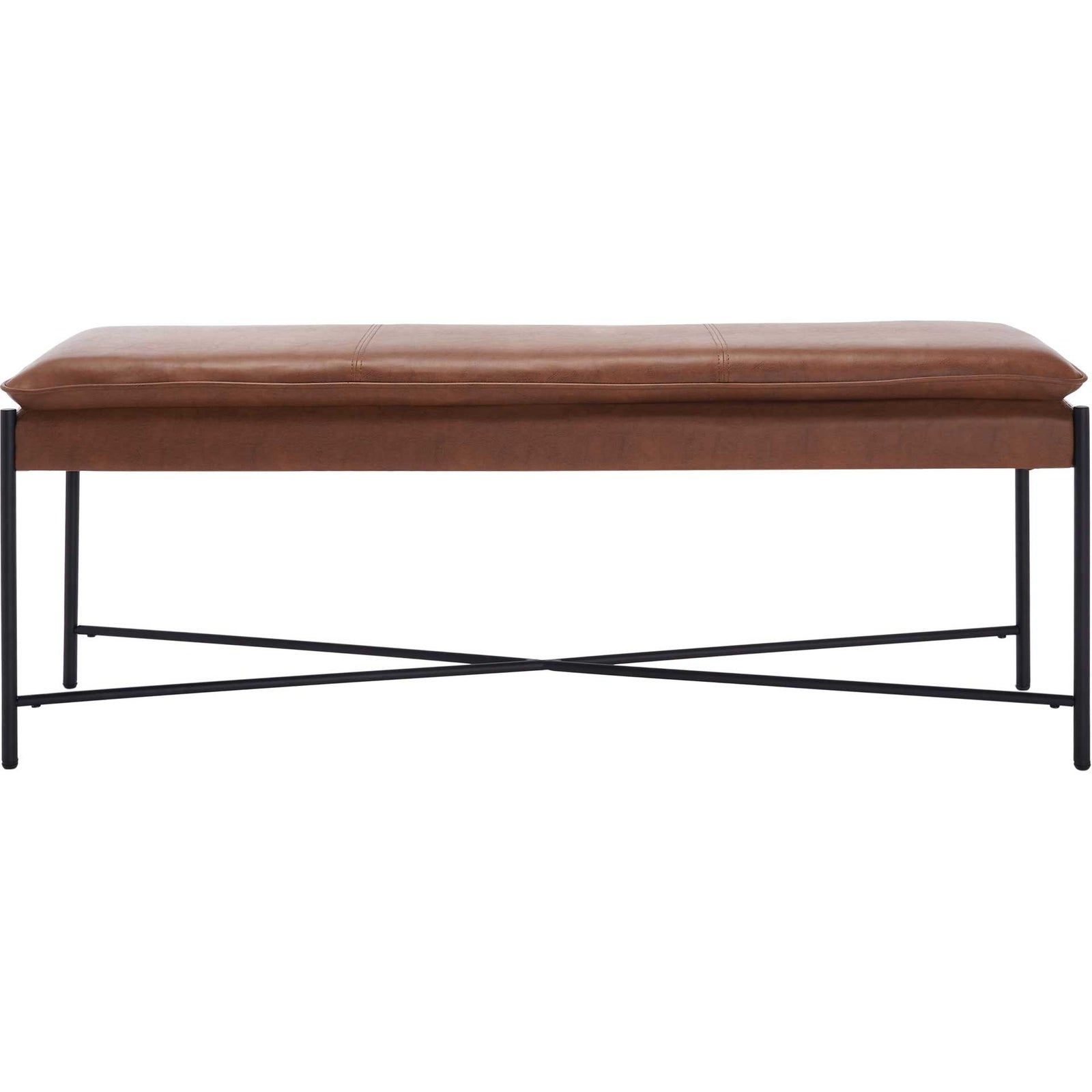 Kamari Cushioned X Bench Brown/Black