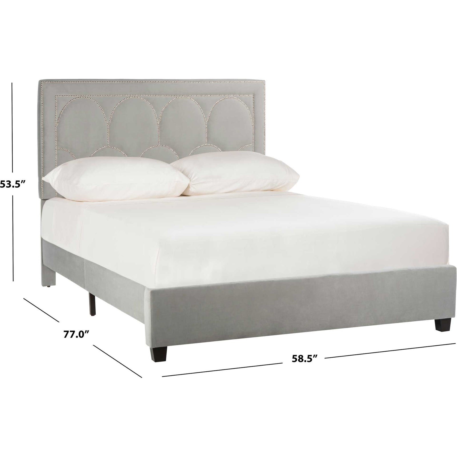 Sonali Velvet Bed Pewter