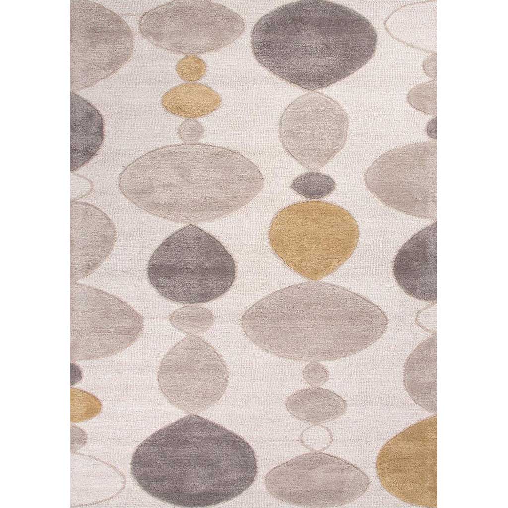 Blue Creekstone White Area Rug