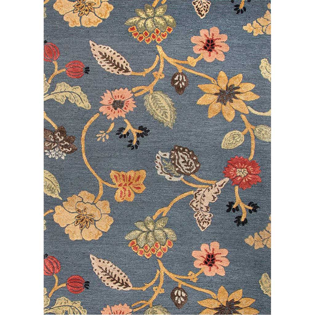 Blue Garden Party Indigo Area Rug