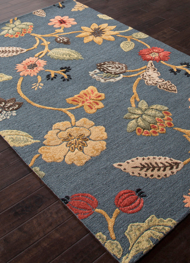 Blue Garden Party Indigo Area Rug