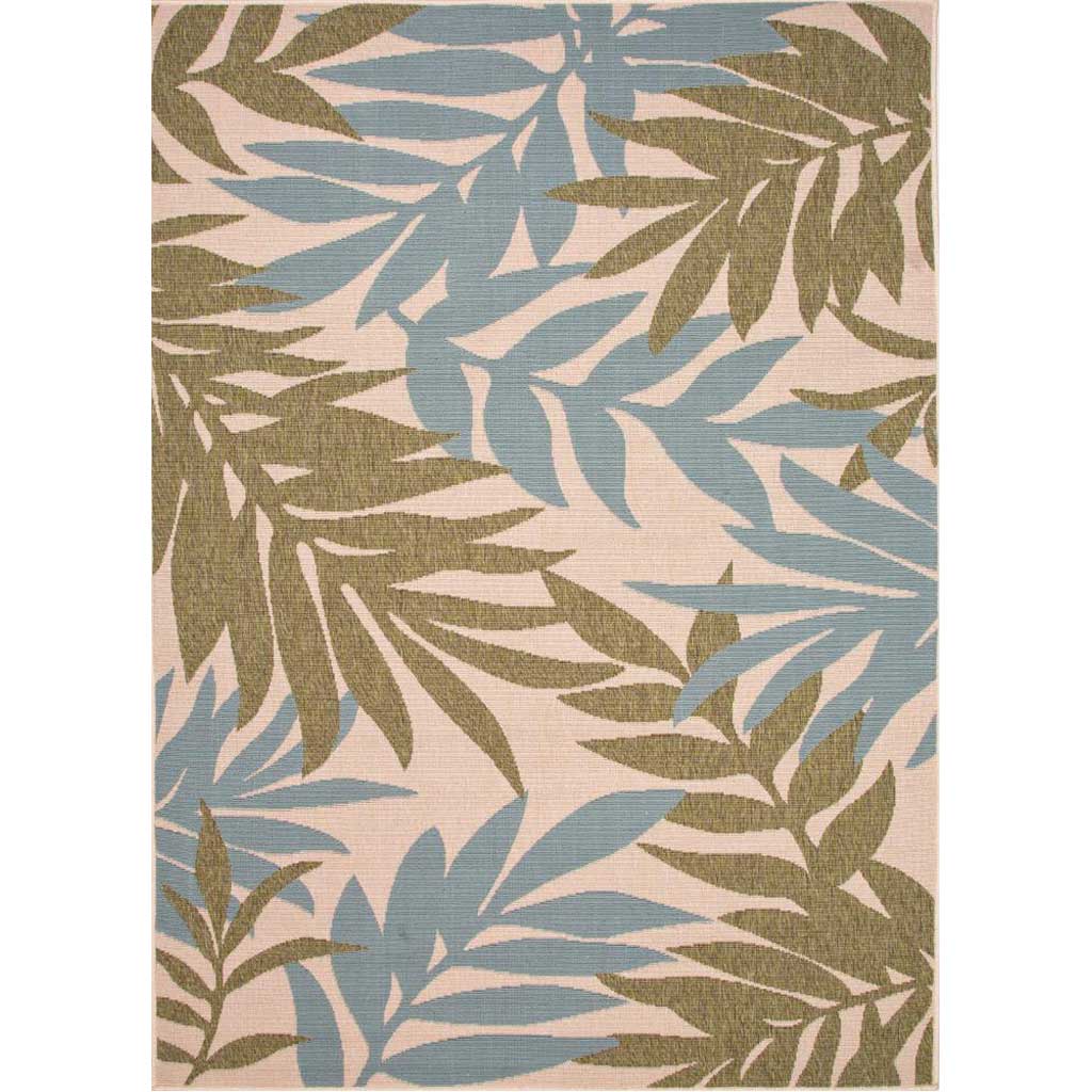 Bloom Fern Birch/Blue Surf Area Rug