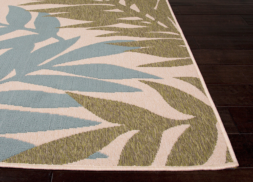 Bloom Fern Birch/Blue Surf Area Rug