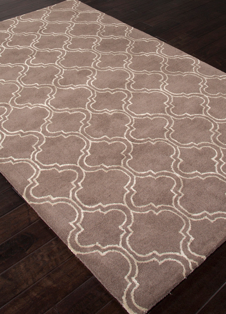 Baroque Hampton Dark Gray/Antique White Area Rug