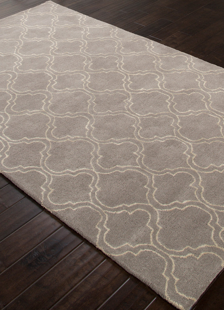 Baroque Hampton Nickel/White Area Rug