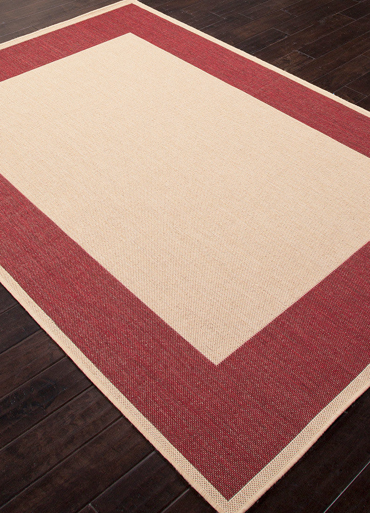 Breeze Picnic Birch/Jester Red Area Rug