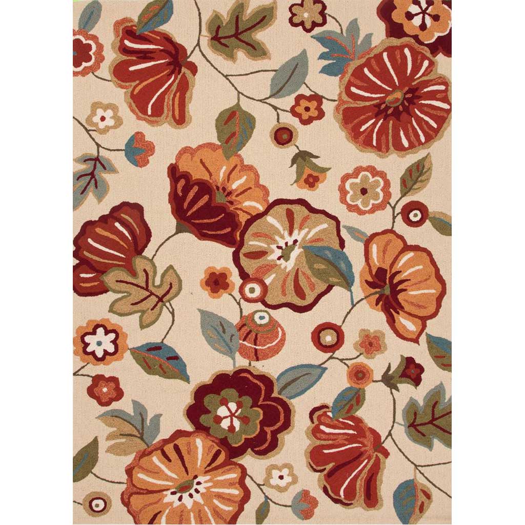 Blossom Rosewood Angora/Baltic Area Rug