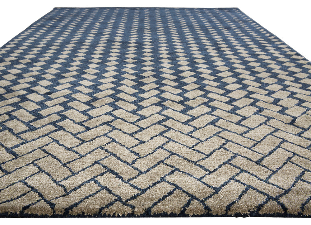 Cascade Silas Blue/White Area Rug