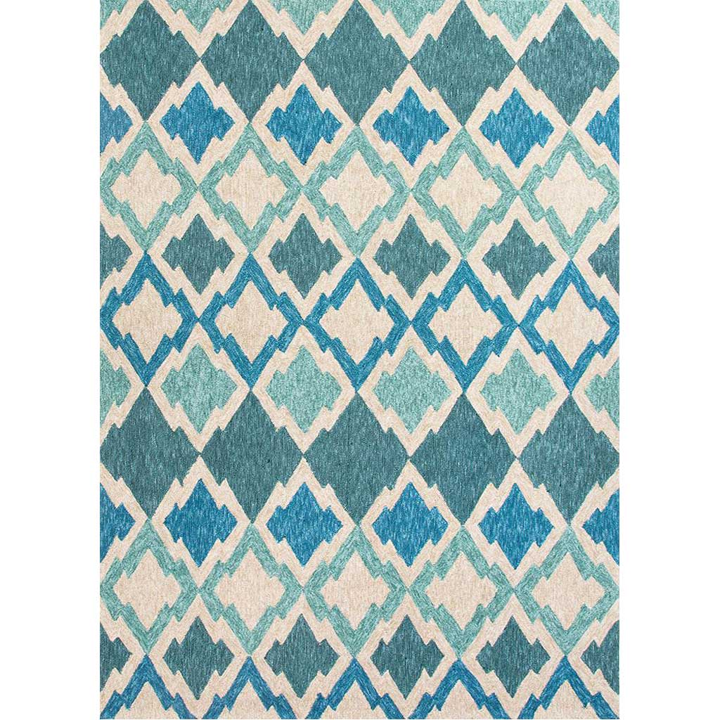 Catalina Flamestitch Blue Area Rug