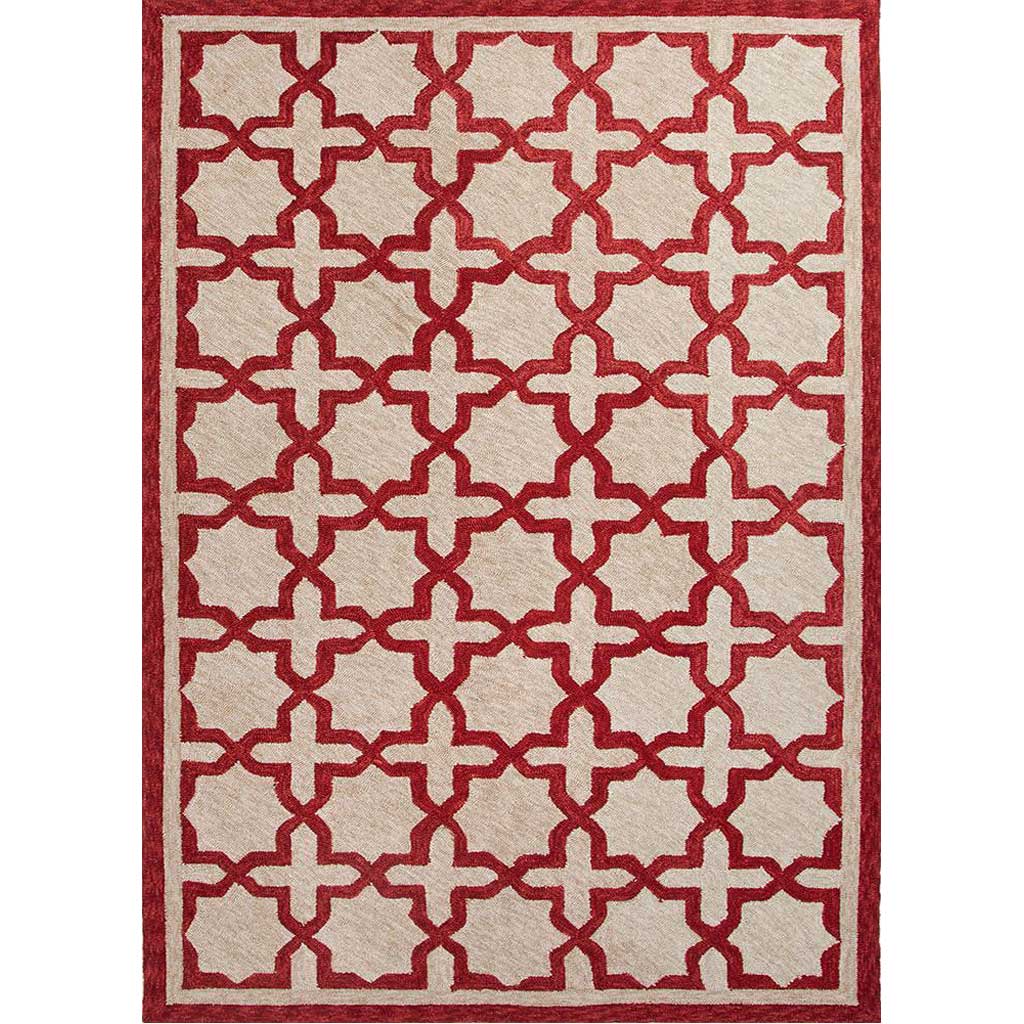 Catalina Moroccan Mosiac Red Area Rug