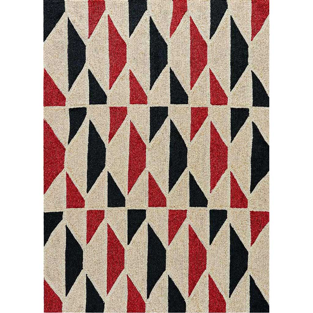 Catalina Valencia Neutral/Red Area Rug