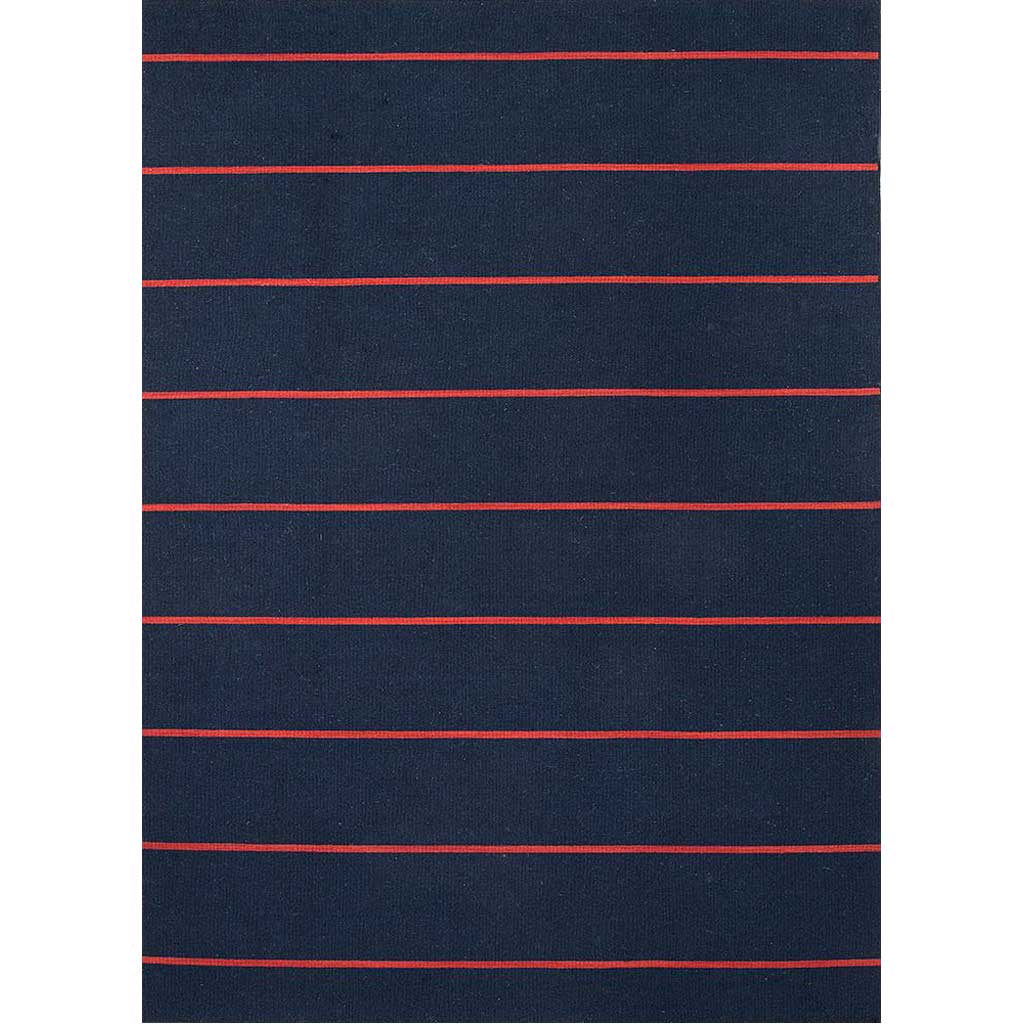 Coastal Shores Cape Cod Medieval Blue/Mars Red Area Rug
