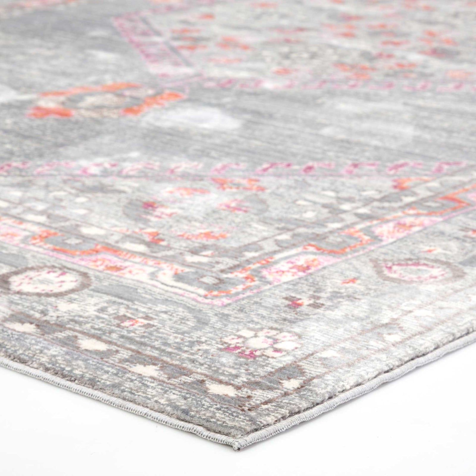 Ceres Eris Gray/Pink Area Rug