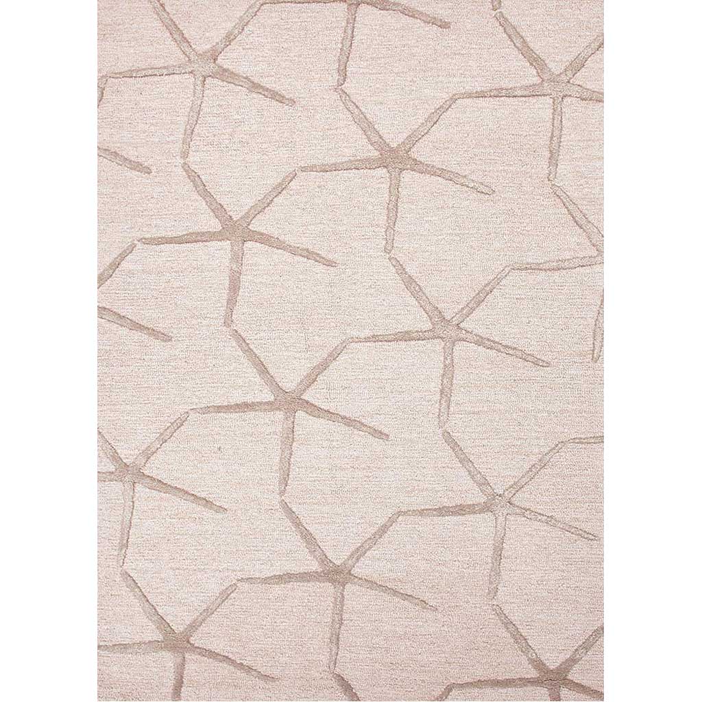 Coastal Resort Starfishing Beige White/Dark Taupe Area Rug