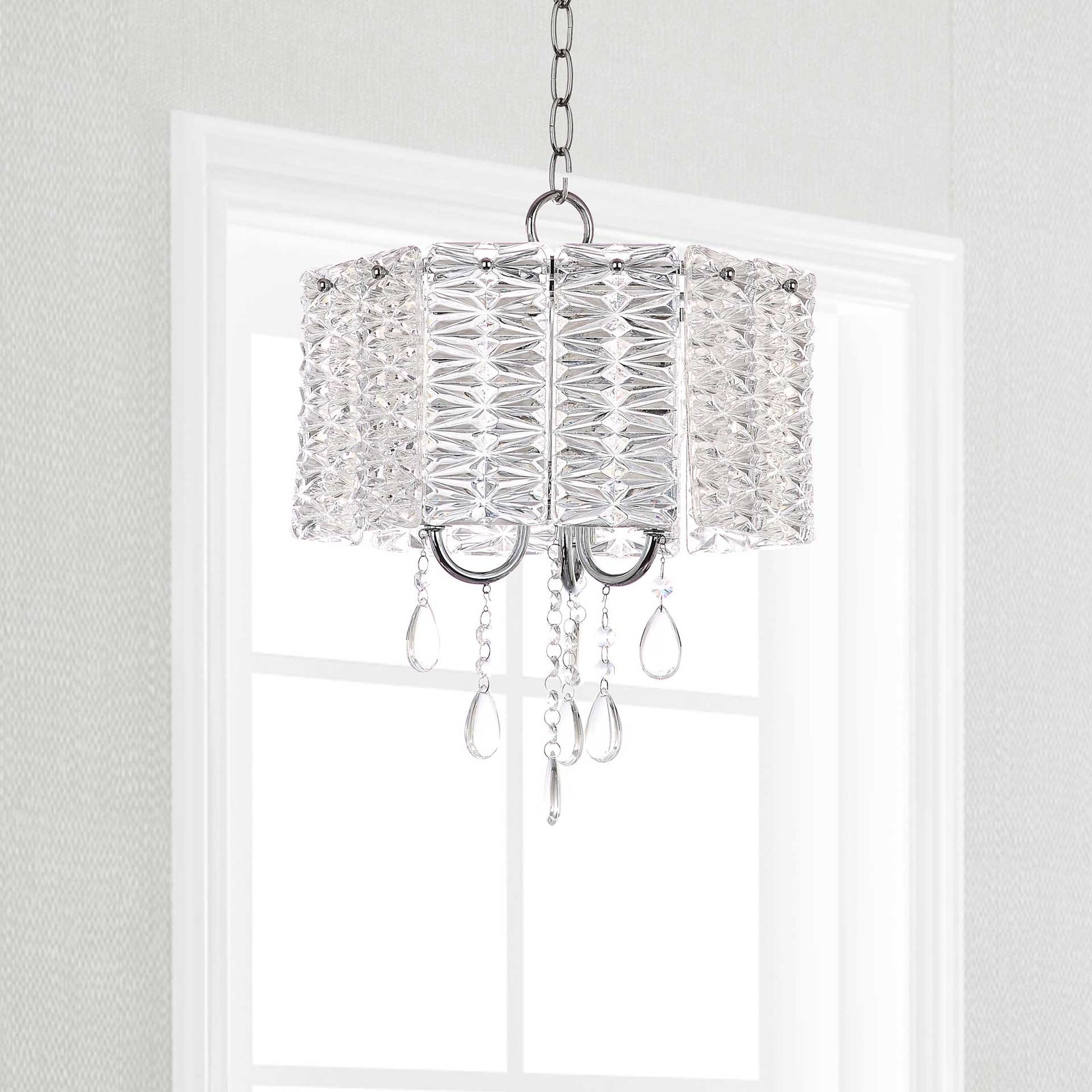 Hamza 3 Light Chandelier Clear/Chrome
