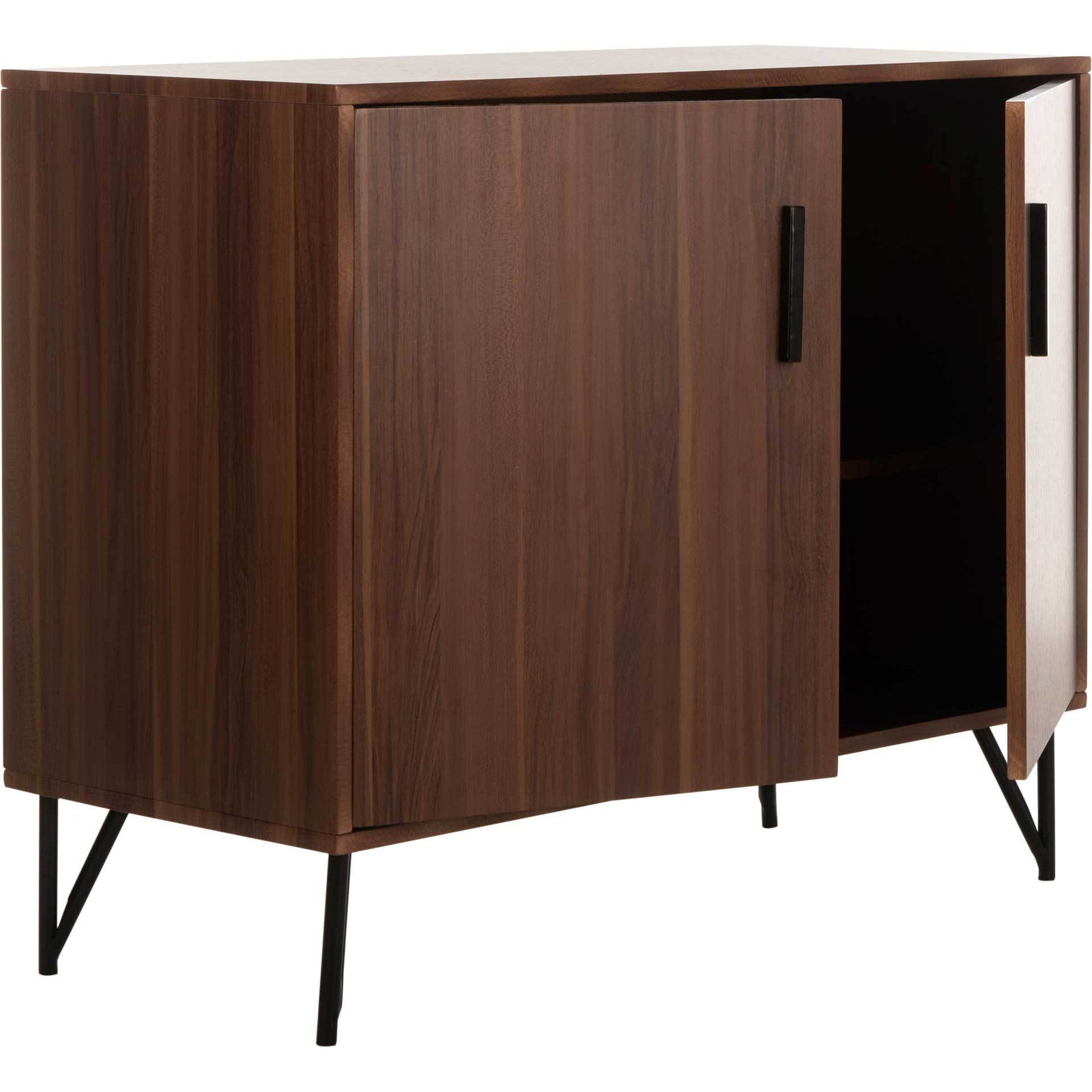 Pierce 2 Door Modular TV Unit Dark Oak/Black