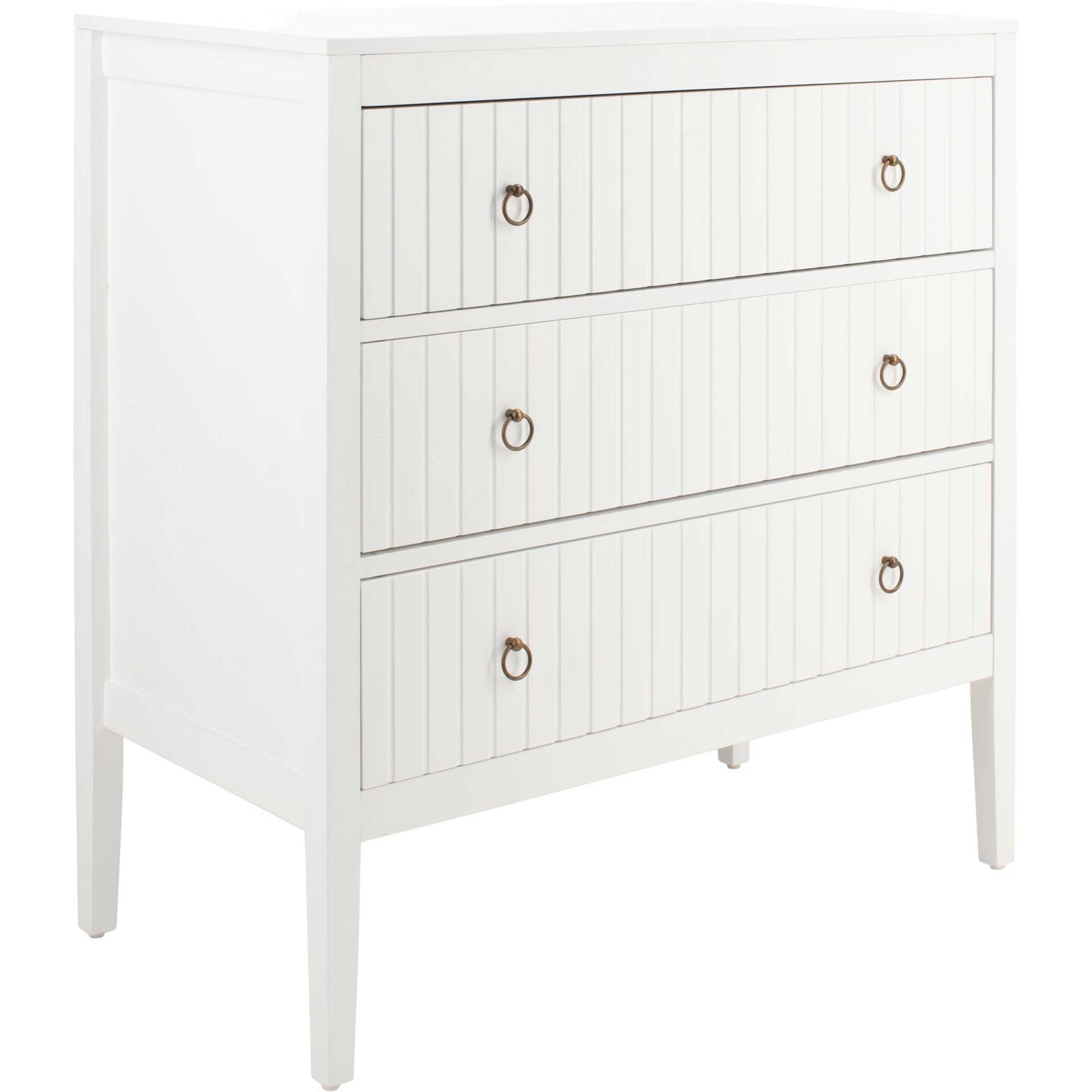 Terri 3 Drawer Chest White