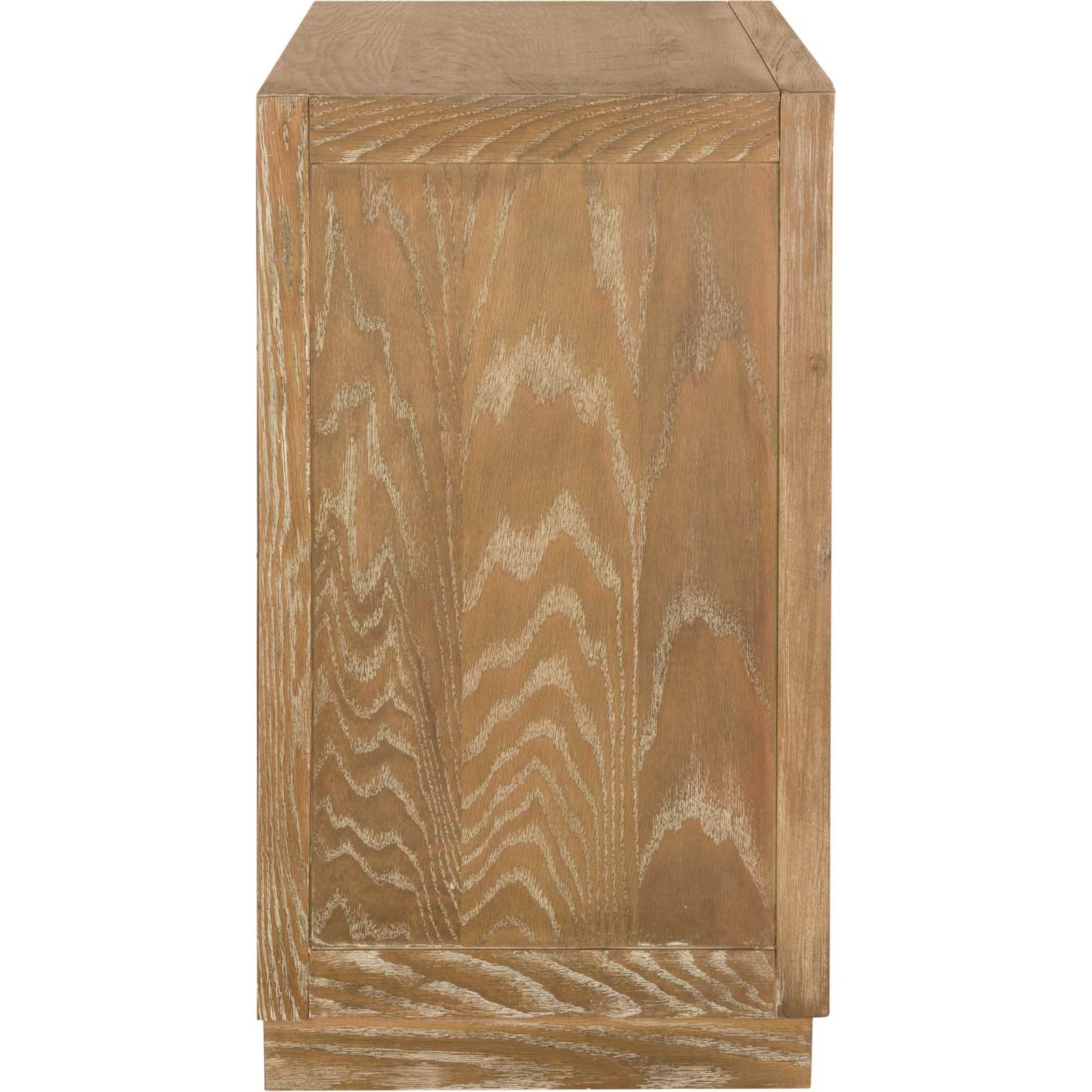 Cayden 3 Drawer Chest Oak/Dark Bronze/Mirror