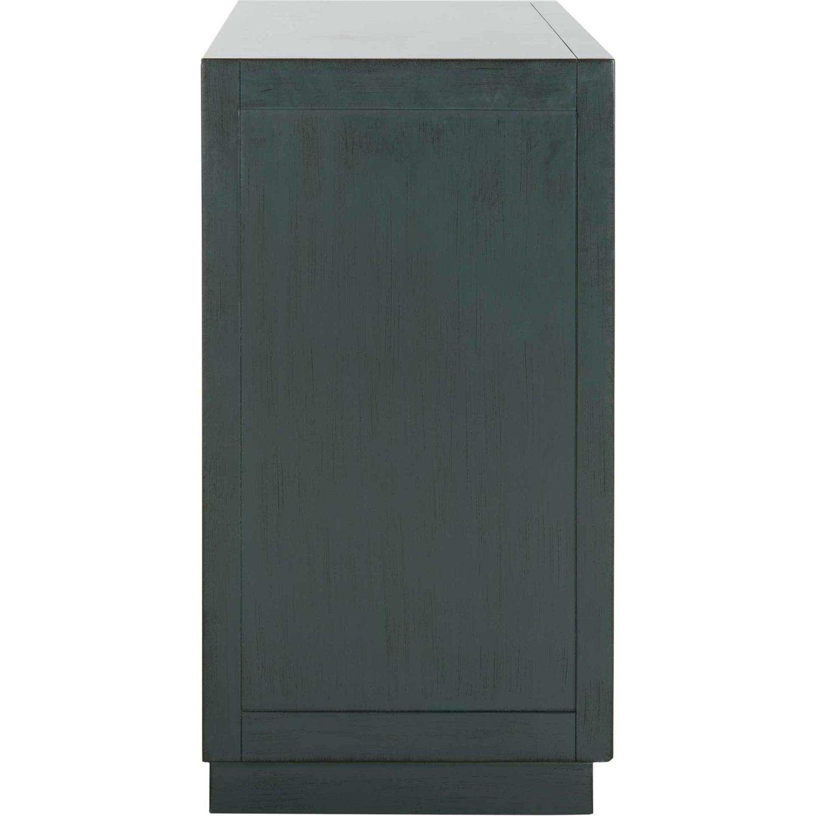 Amira 3 Drawer Chest Steel Teal/Nickel/Mirror