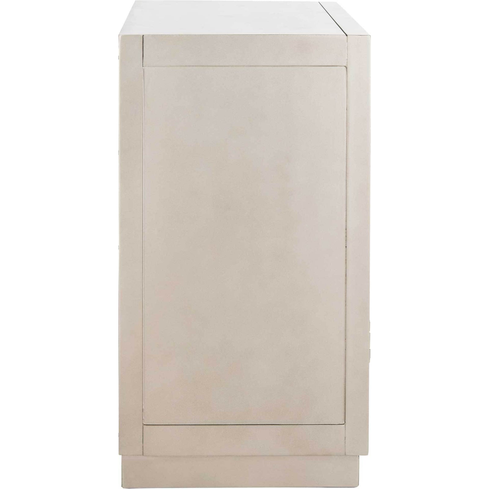 Julio 2 Door Chest Champagne/Nickel/Mirror