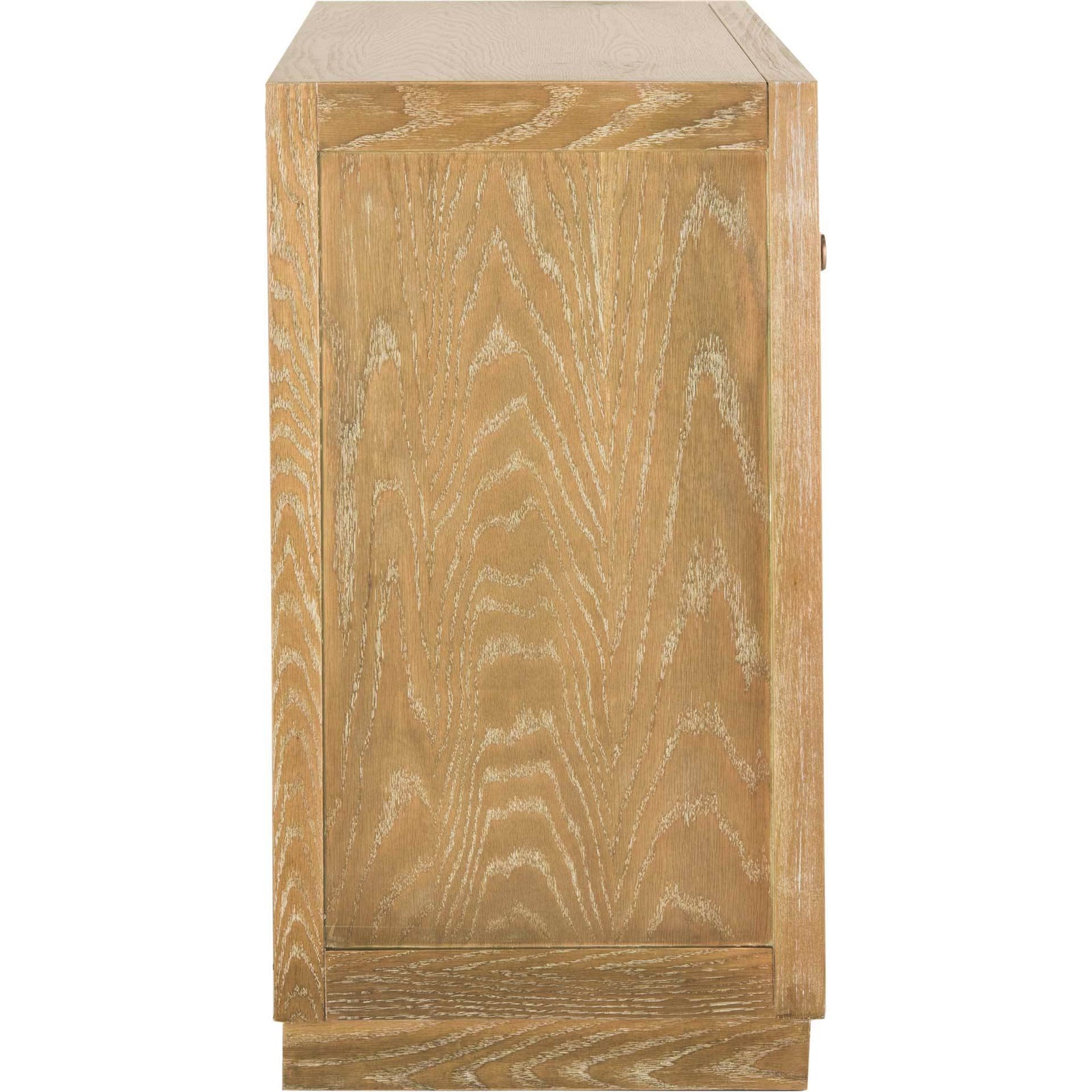 Aubrey 3 Drawer Chest Oak/Beige/Copper