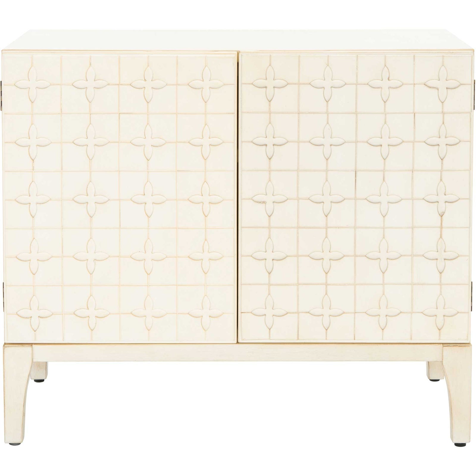 Sumatra 2 Door 1 Shelf Chest Antique White