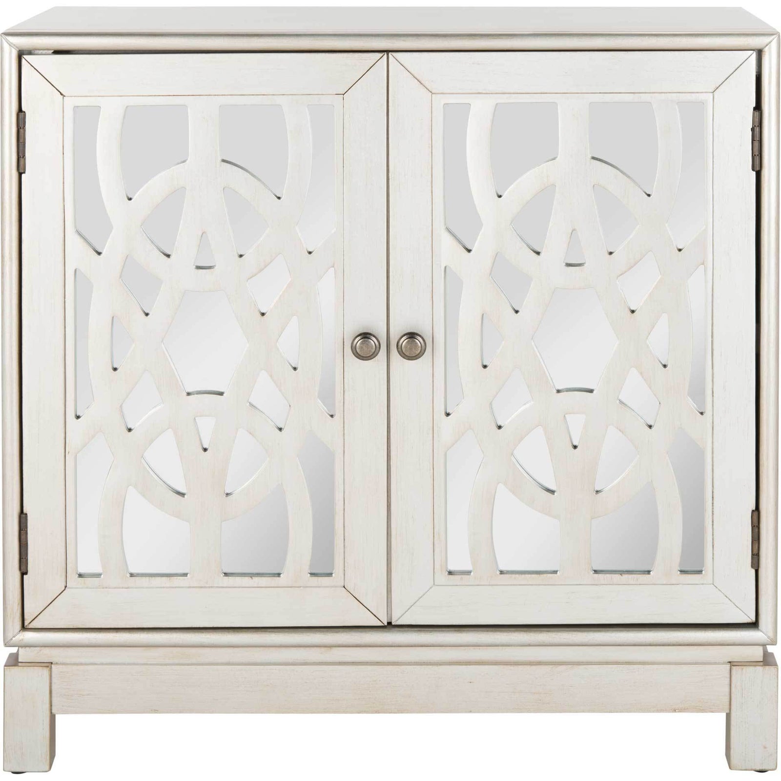 Asher 2 Door Chest Silver