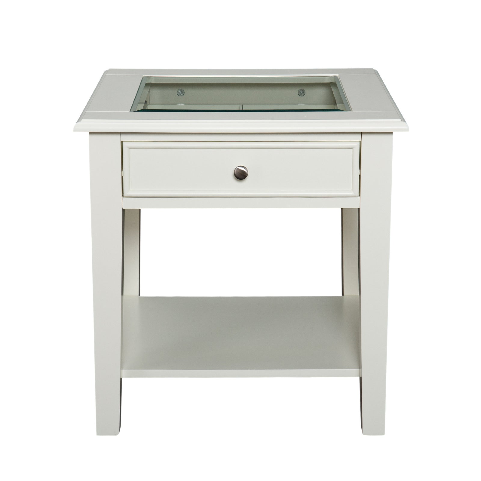 Pastoral End Table Off-White