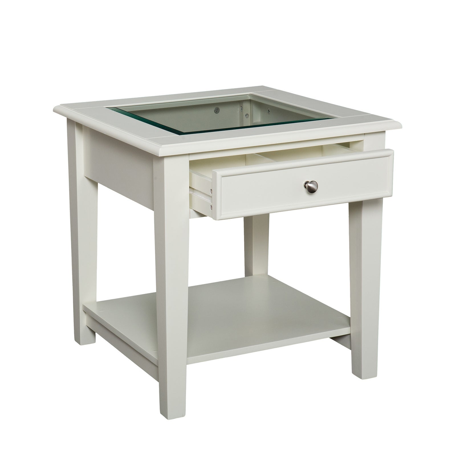 Pastoral End Table Off-White