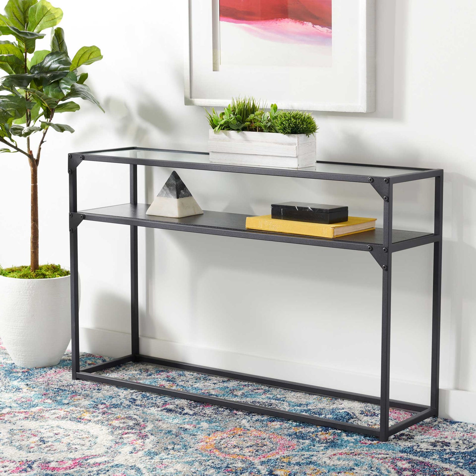 Acra Console Table Black