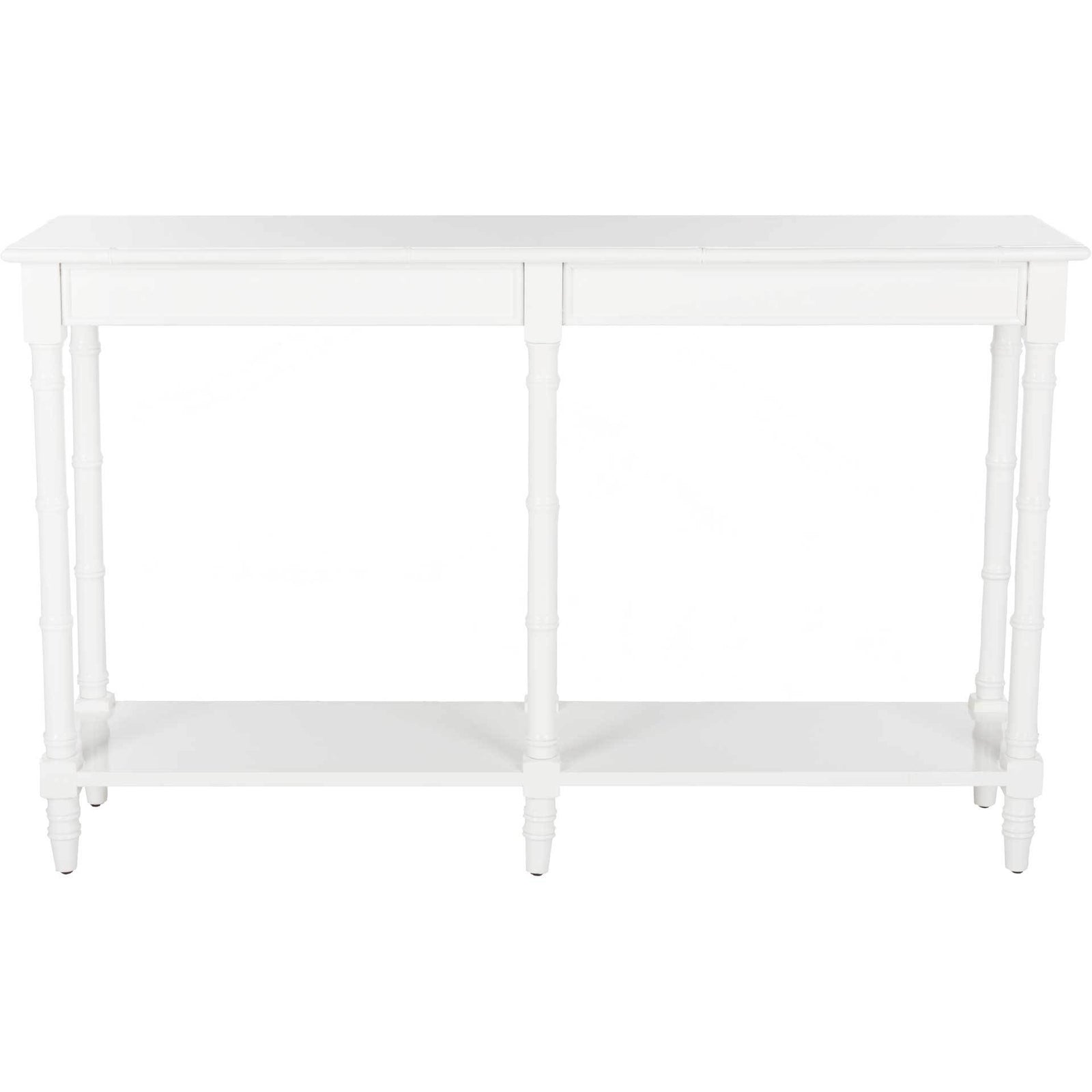 Nolan Coastal Bamboo Console Table White