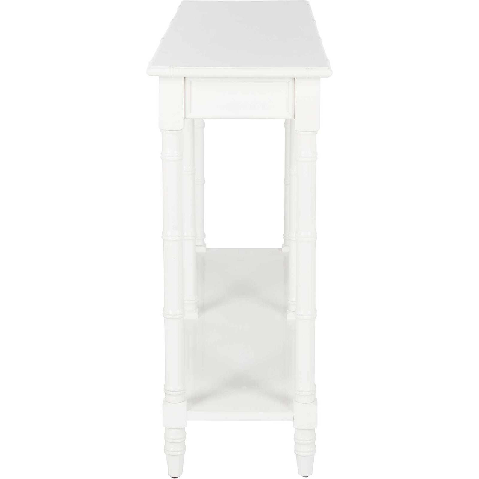 Nolan Coastal Bamboo Console Table White