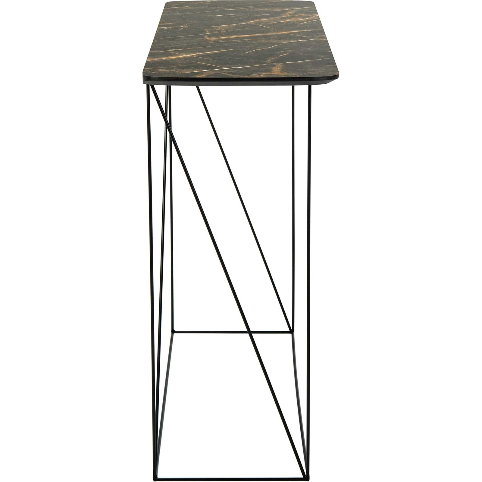 Ryder Console Table Dark Gray/Black