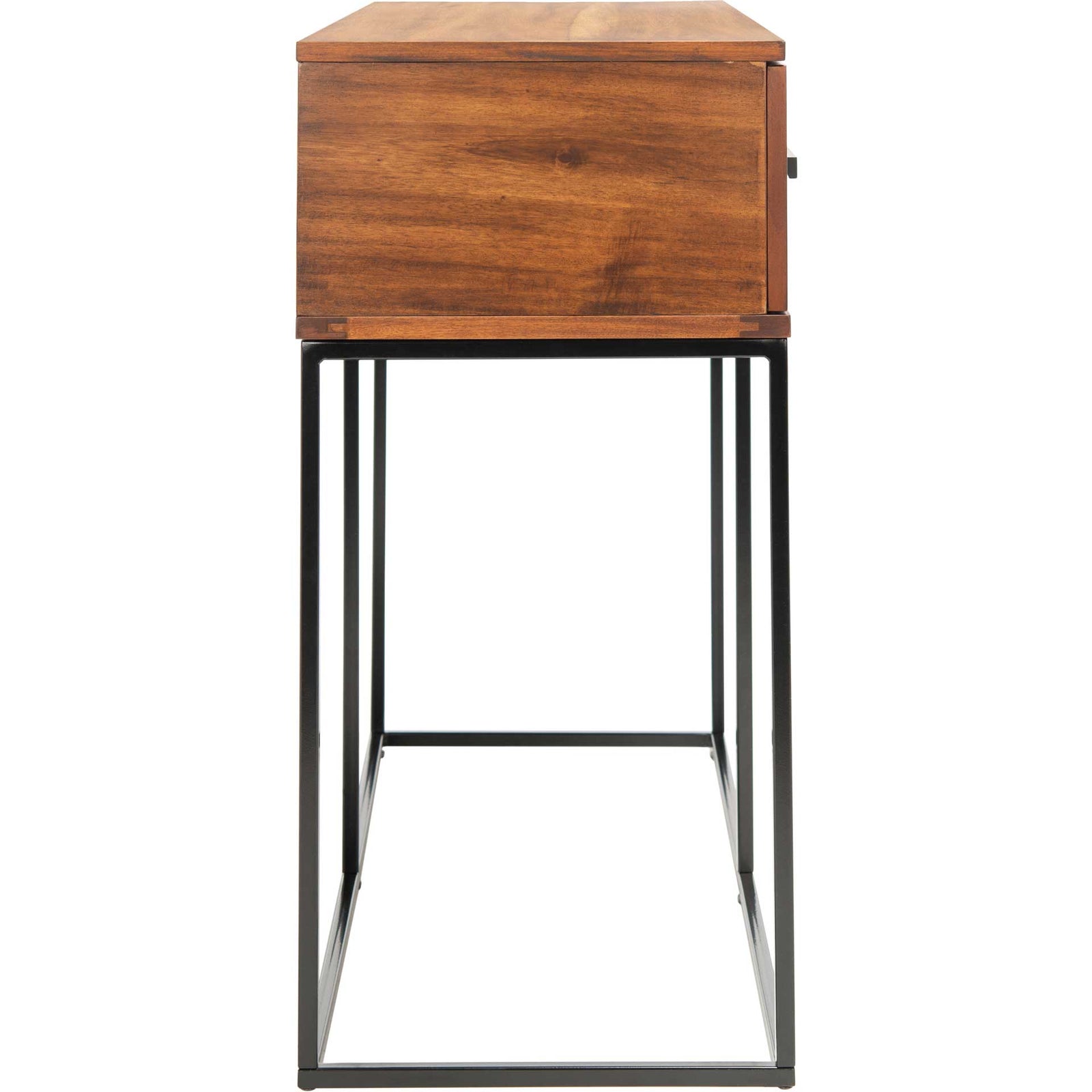 Marcene 2 Drawer Console Table Brown/Black