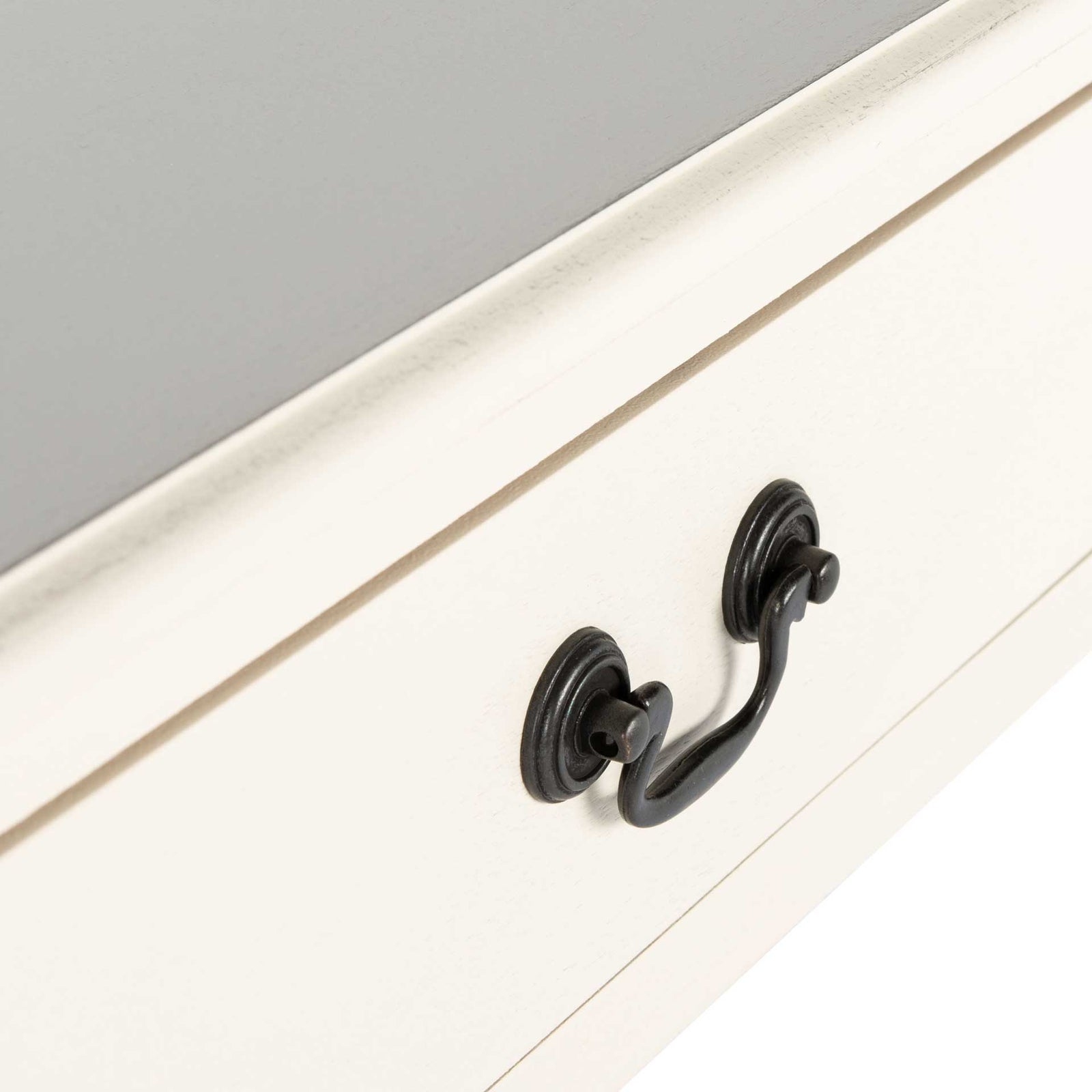 Atalia 2 Drawer Console Table Distressed White