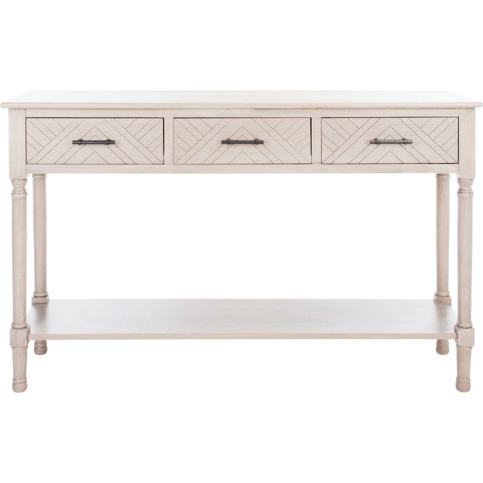 Pebbles 3 Drawer Console Table Greige