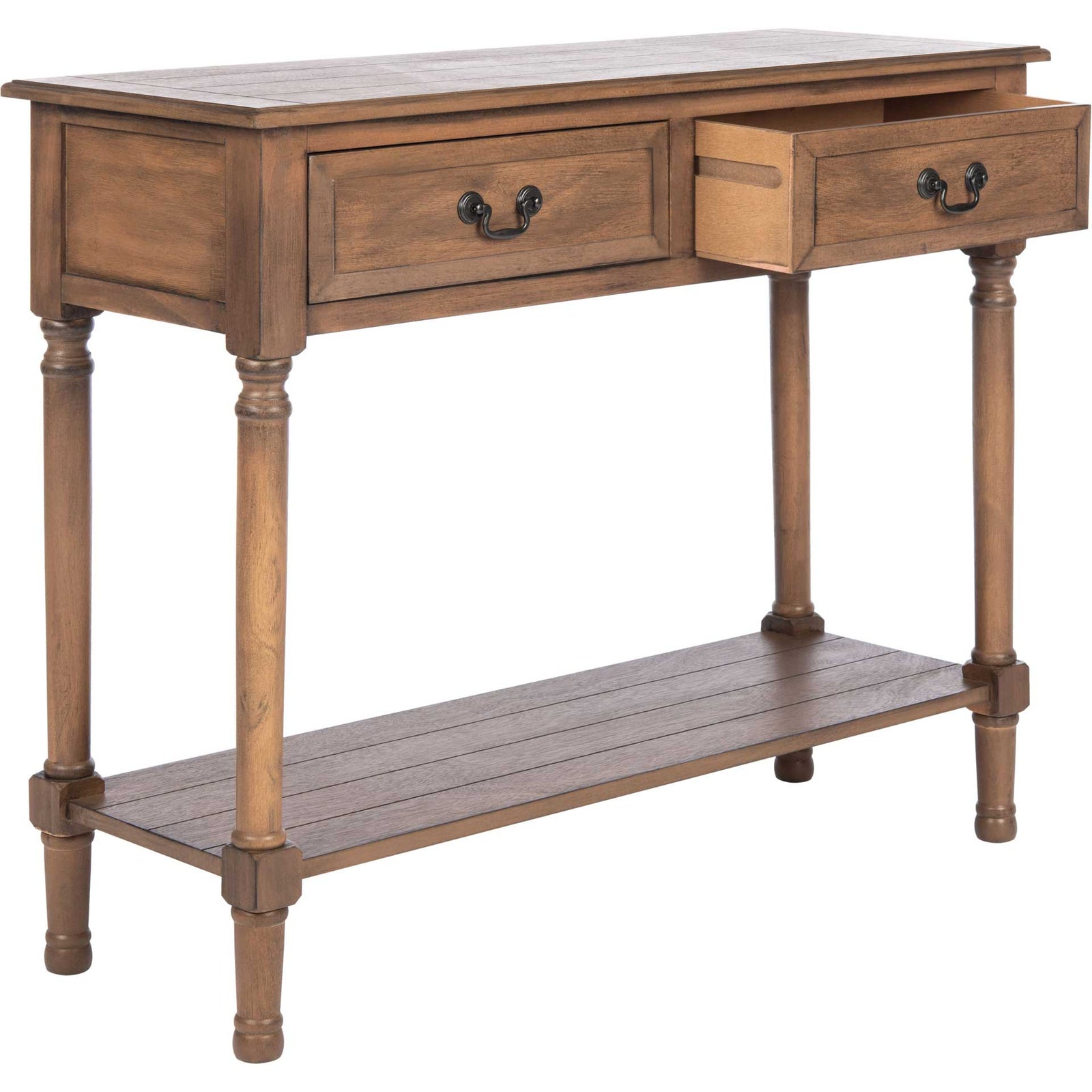 Providence 2 Drawer Console Table Brown