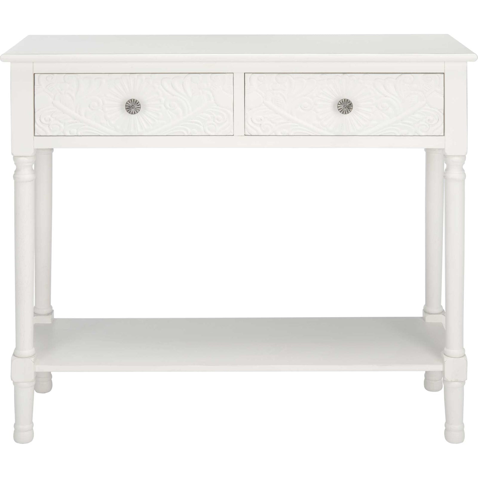 Jonco 2 Drawer Console Table Distressed White